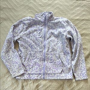Kids Purple Leopard Print Jacket